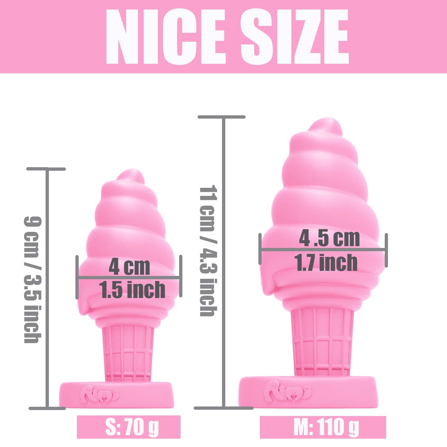 Aimitex Ice Cream Colorful Silicone Butt Plug Anal Expansion plug-IntimiLife