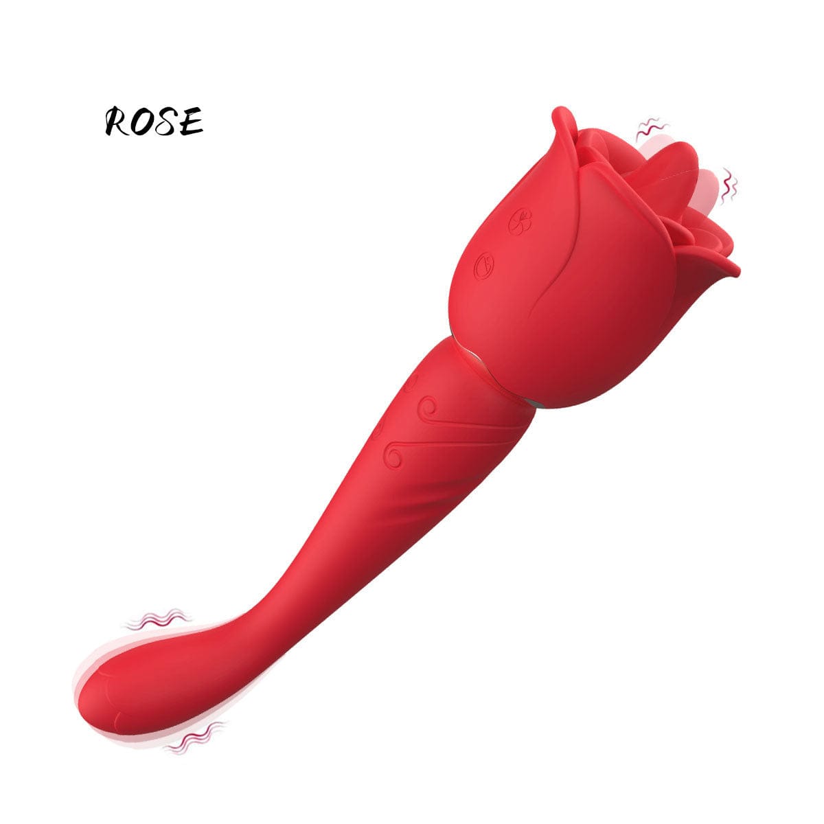 intimilife - Rose Honey Tongue Licking Vibration G Point Massage Stick Nipple Masturbation Device-IntimiLife