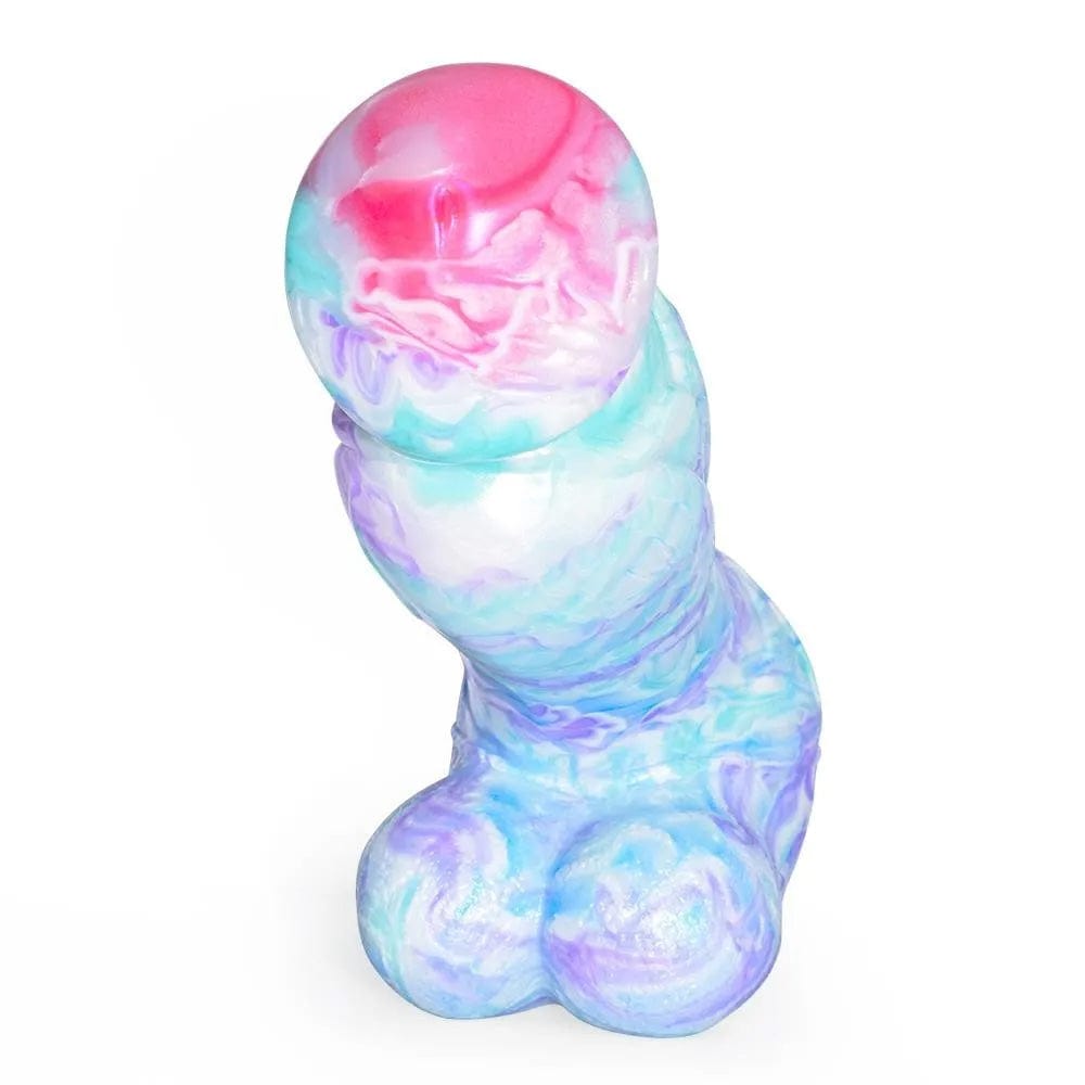 7.48‘’ Colorful Soft Mushroom Head Silicone Artificial Dildo-IntimiLife
