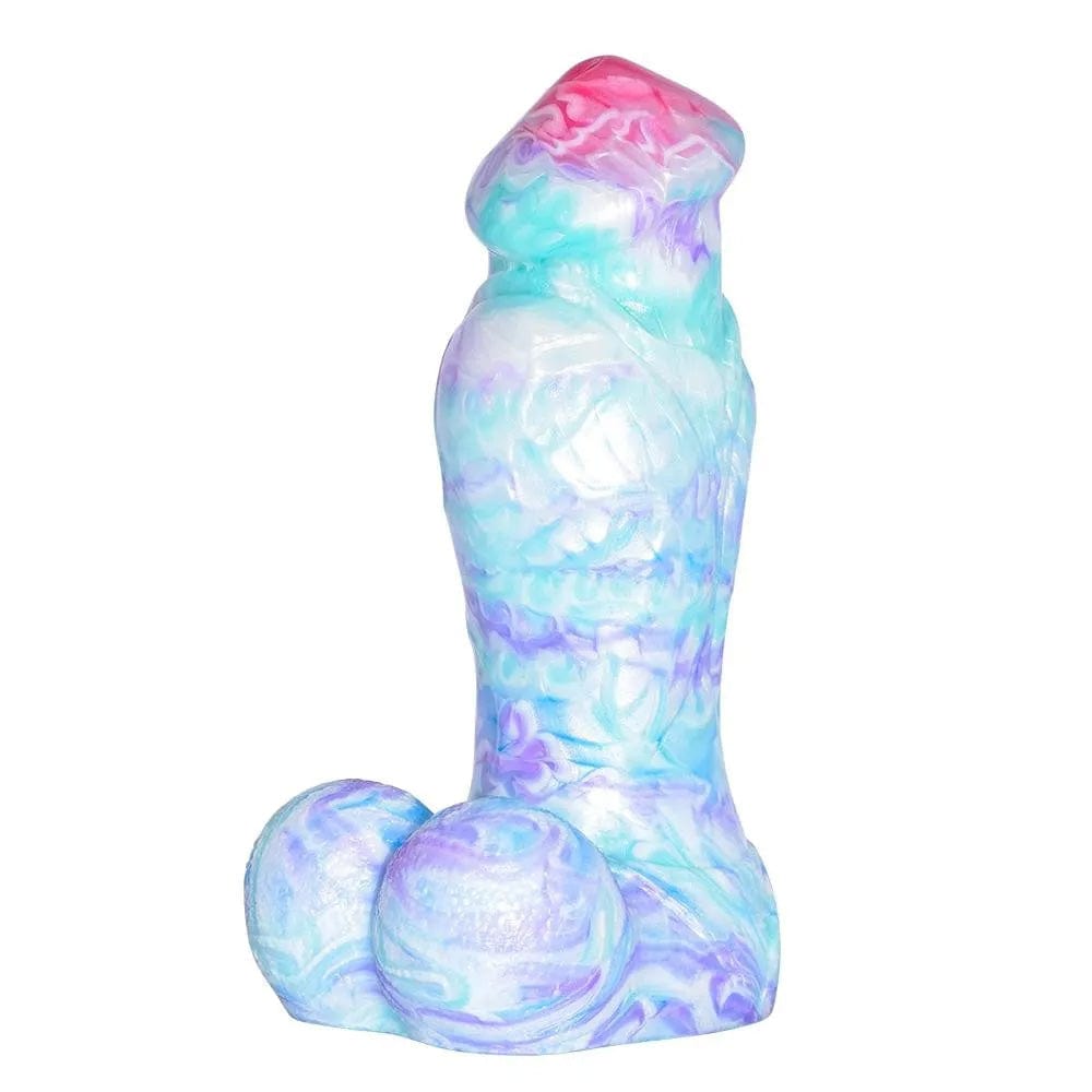 7.48‘’ Colorful Soft Mushroom Head Silicone Artificial Dildo-IntimiLife