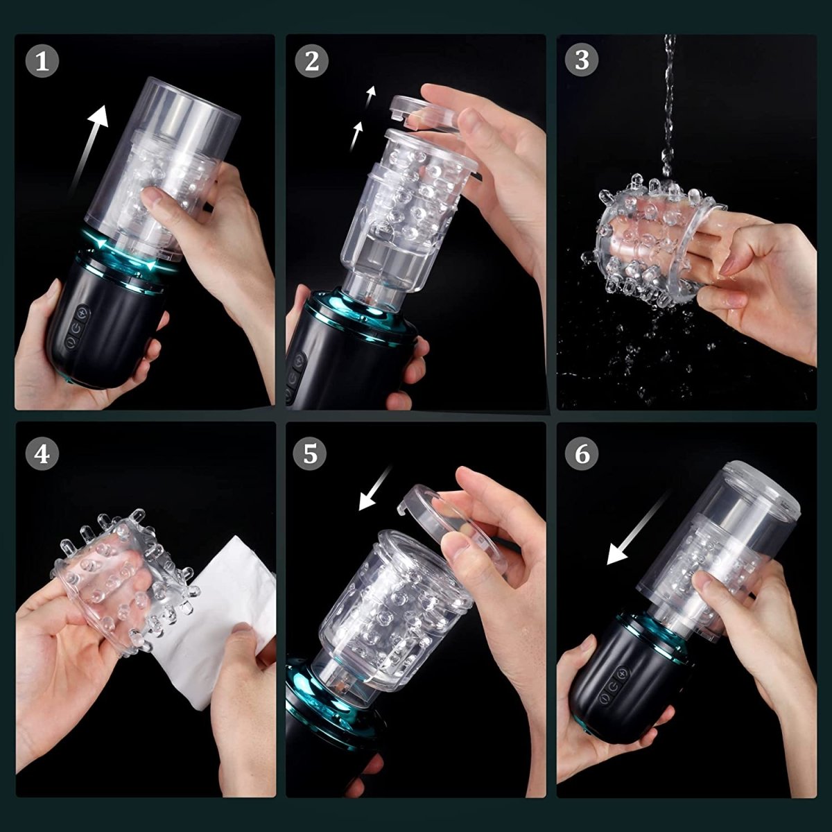 HURRICANE | 50dB Thrusting & Rotating Male Masturbator-IntimiLife