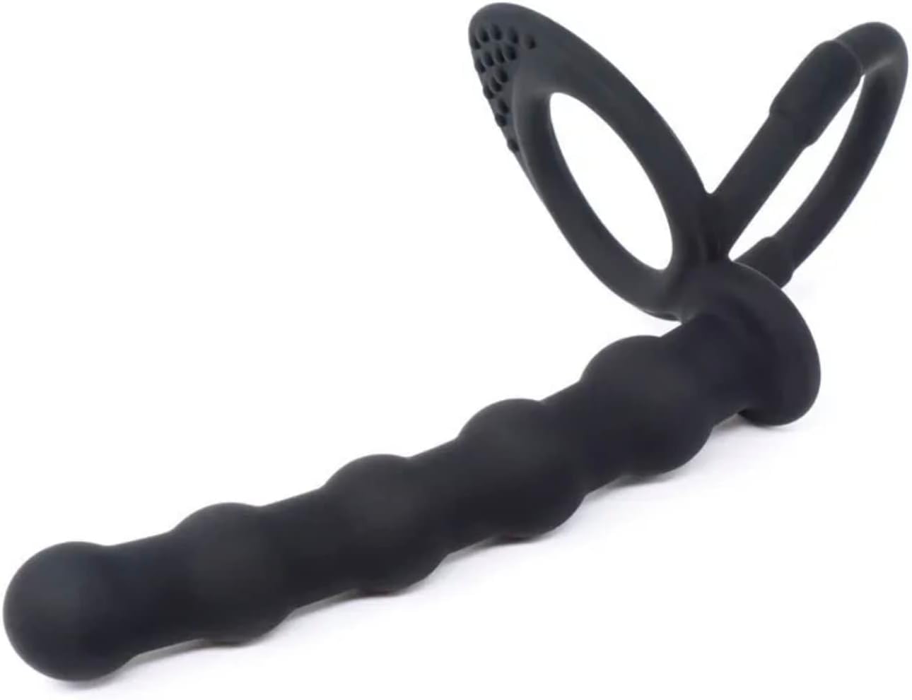 Anal Beads & Dual Cock Rings – Couples’ Butt Plug Set-IntimiLife