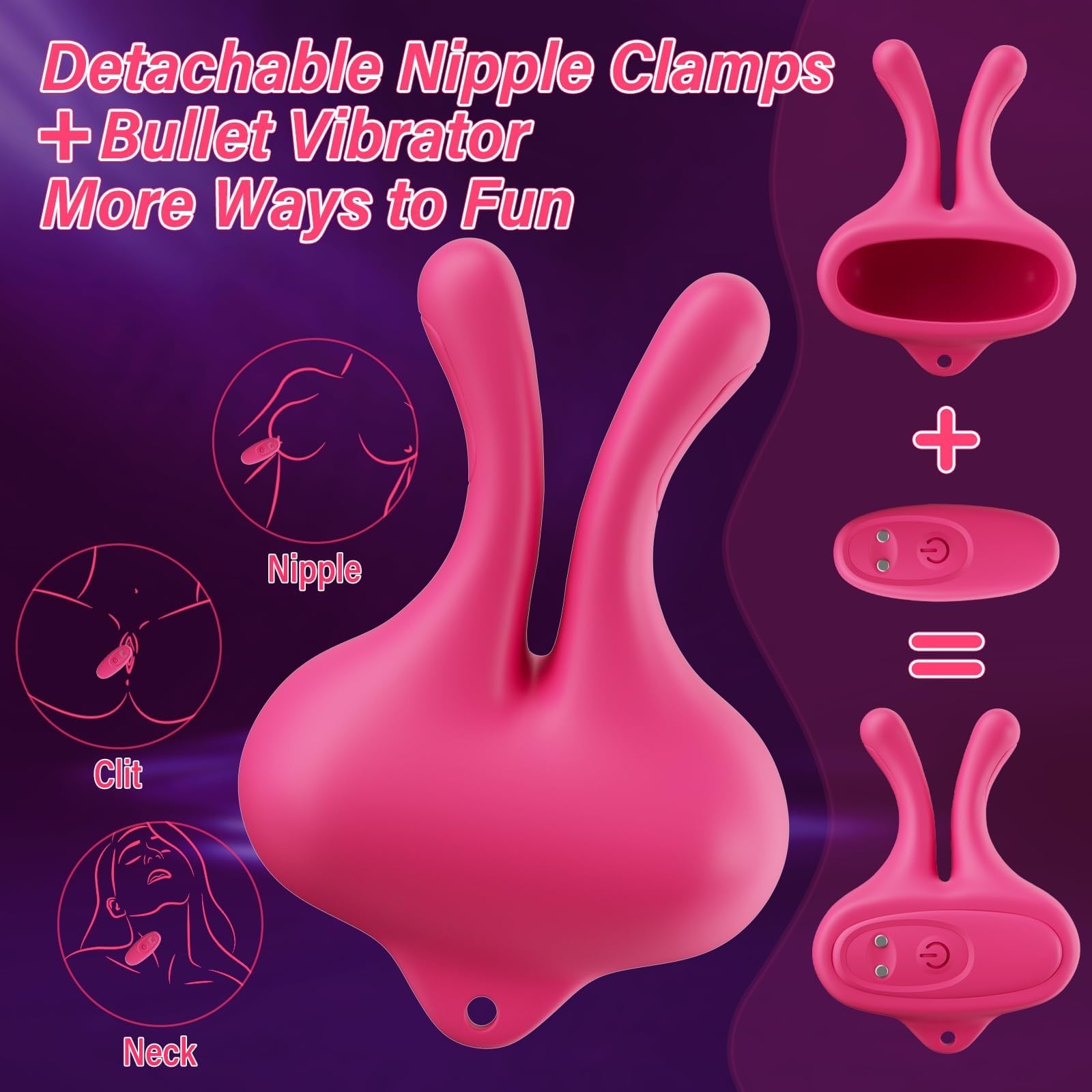 Detachable silicone cover removed showing versatile cleaning and application
