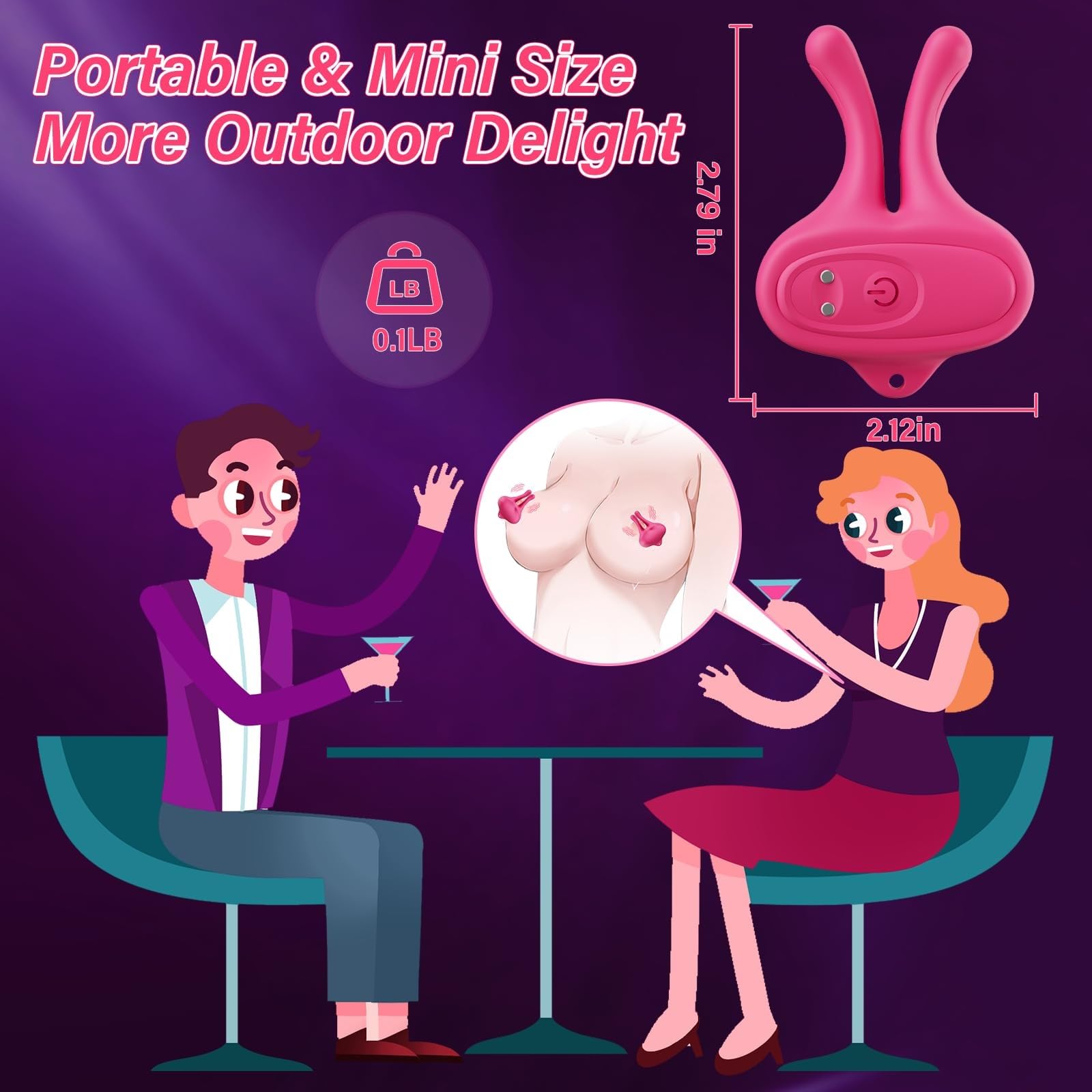 Product displayed with travel case highlighting portable lightweight design