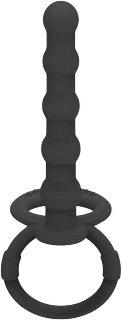 Anal Beads & Dual Cock Rings – Couples’ Butt Plug Set-IntimiLife