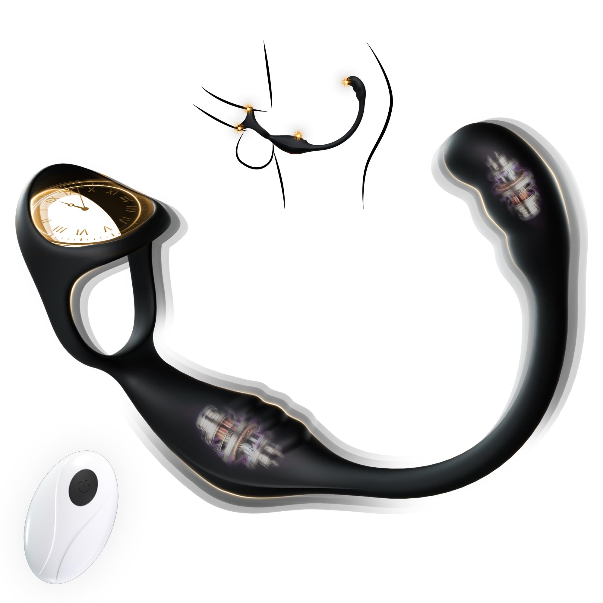 10-Mode Remote Prostate & Cock Ring Vibrator for Men-IntimiLife
