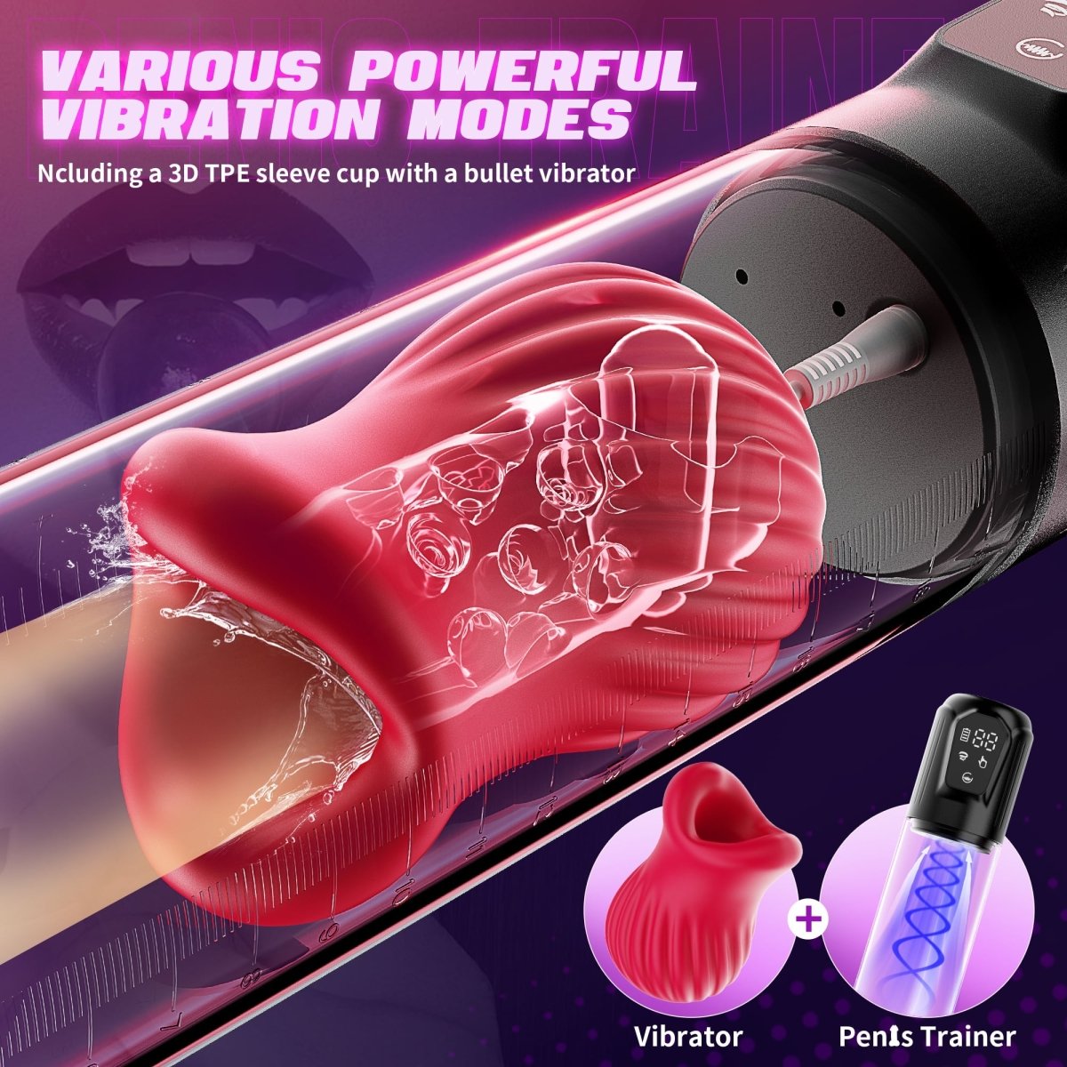LAGOON App Control 2 in 1 Male Masturbation Penis Pumps-IntimiLife