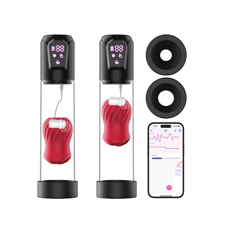 LAGOON App Control 2 in 1 Male Masturbation Penis Pumps-IntimiLife