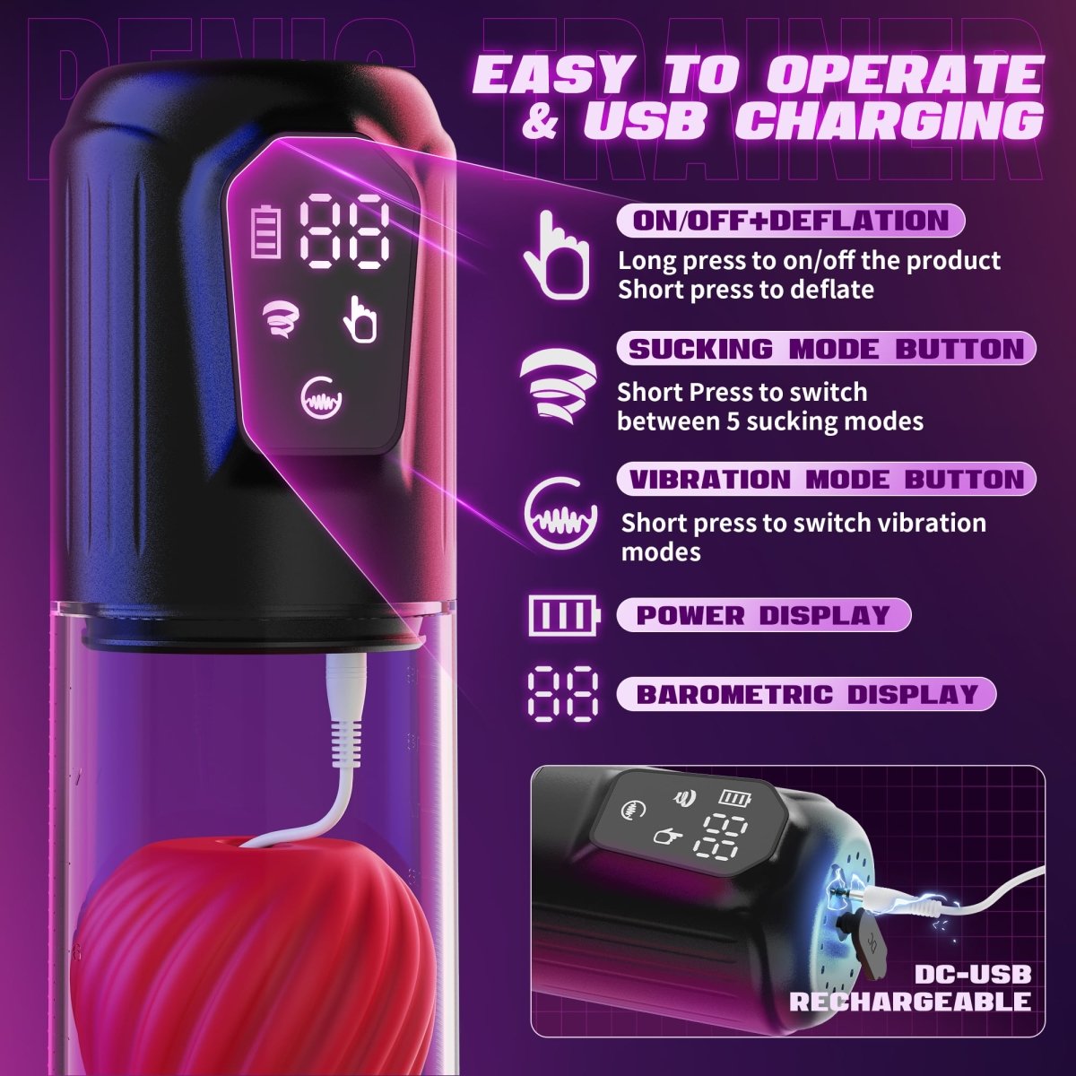 LAGOON App Control 2 in 1 Male Masturbation Penis Pumps-IntimiLife