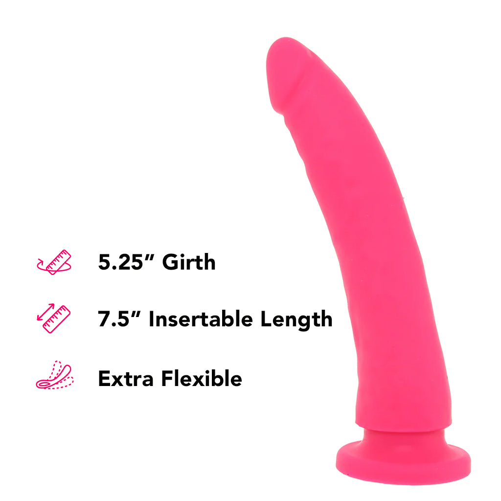IntimiLife Premium 7.5 Inch Pink Silicone Realistic Dildo-IntimiLife