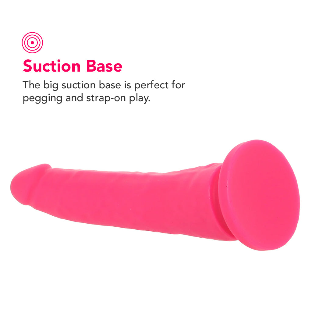 IntimiLife Premium 7.5 Inch Pink Silicone Realistic Dildo-IntimiLife