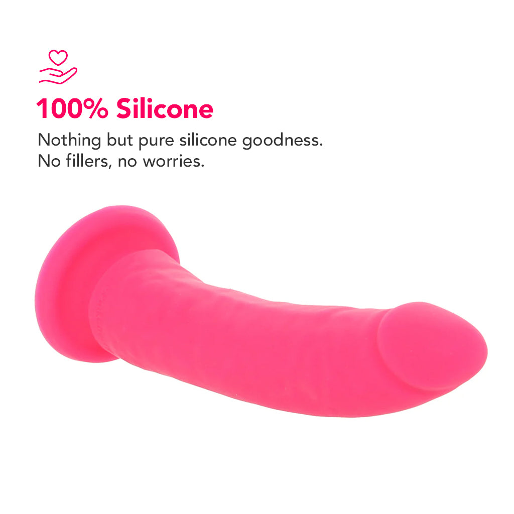 IntimiLife Premium 7.5 Inch Pink Silicone Realistic Dildo-IntimiLife