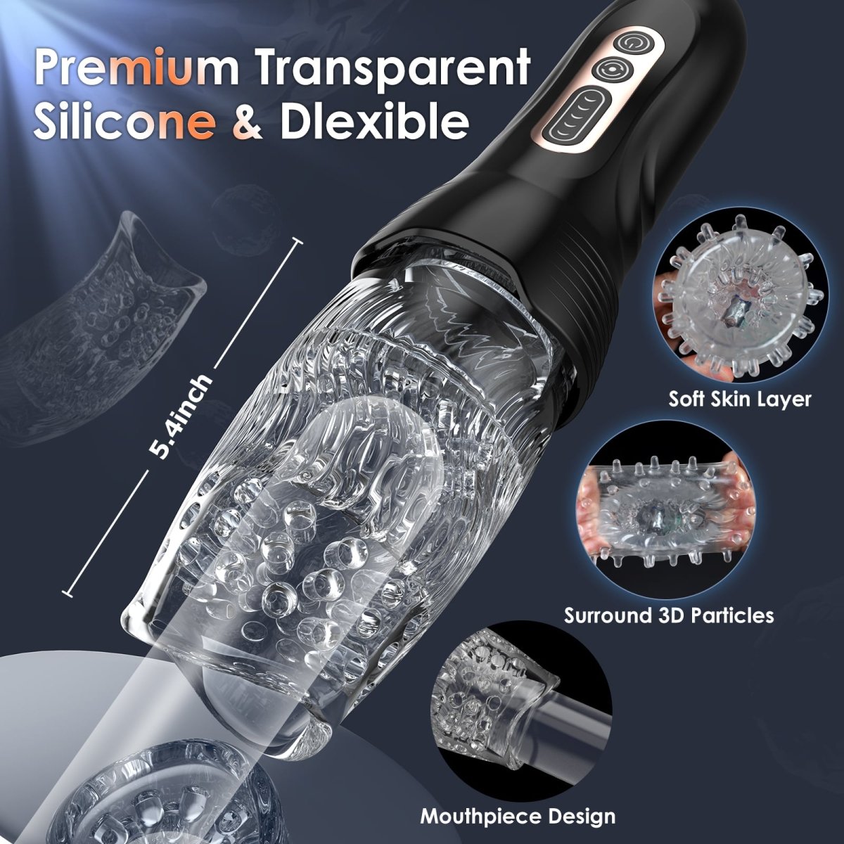 Morningbuds| Thrusting & Rotating Male Masturbator with 10 Vibration Modes-IntimiLife