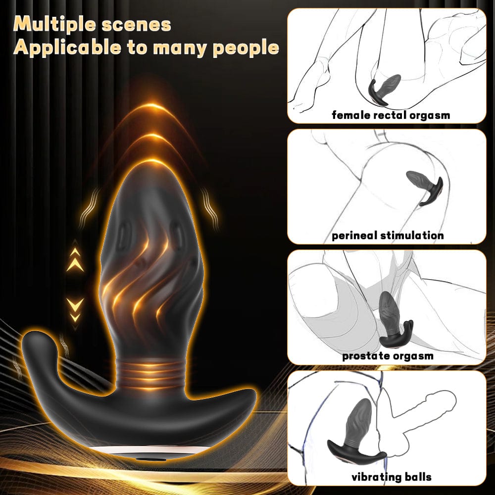 Male Prostate Massager Telescopic Vibration Anal Masturbator Anal Plug-IntimiLife