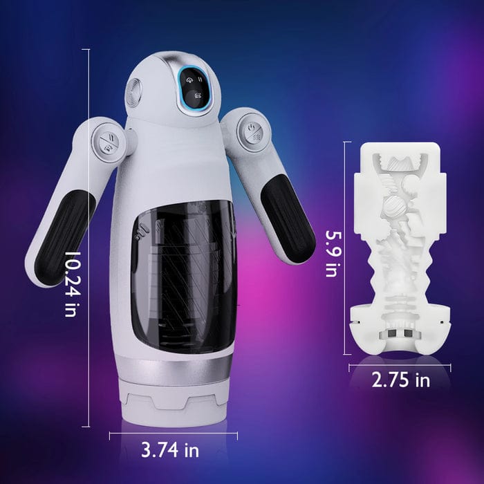 Bella Bot Robot Telescopic Vibrating Male Penis Stroker-IntimiLife