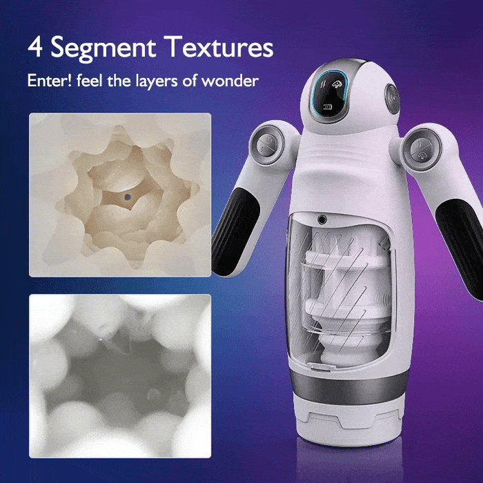 Bella Bot Robot Telescopic Vibrating Male Penis Stroker-IntimiLife