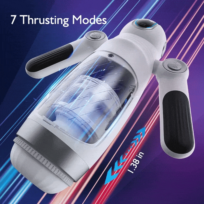 Bella Bot Robot Telescopic Vibrating Male Penis Stroker-IntimiLife