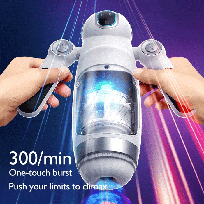 Bella Bot Robot Telescopic Vibrating Male Penis Stroker-IntimiLife