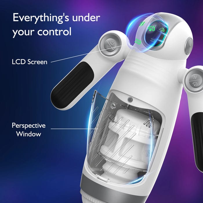 Bella Bot Robot Telescopic Vibrating Male Penis Stroker-IntimiLife