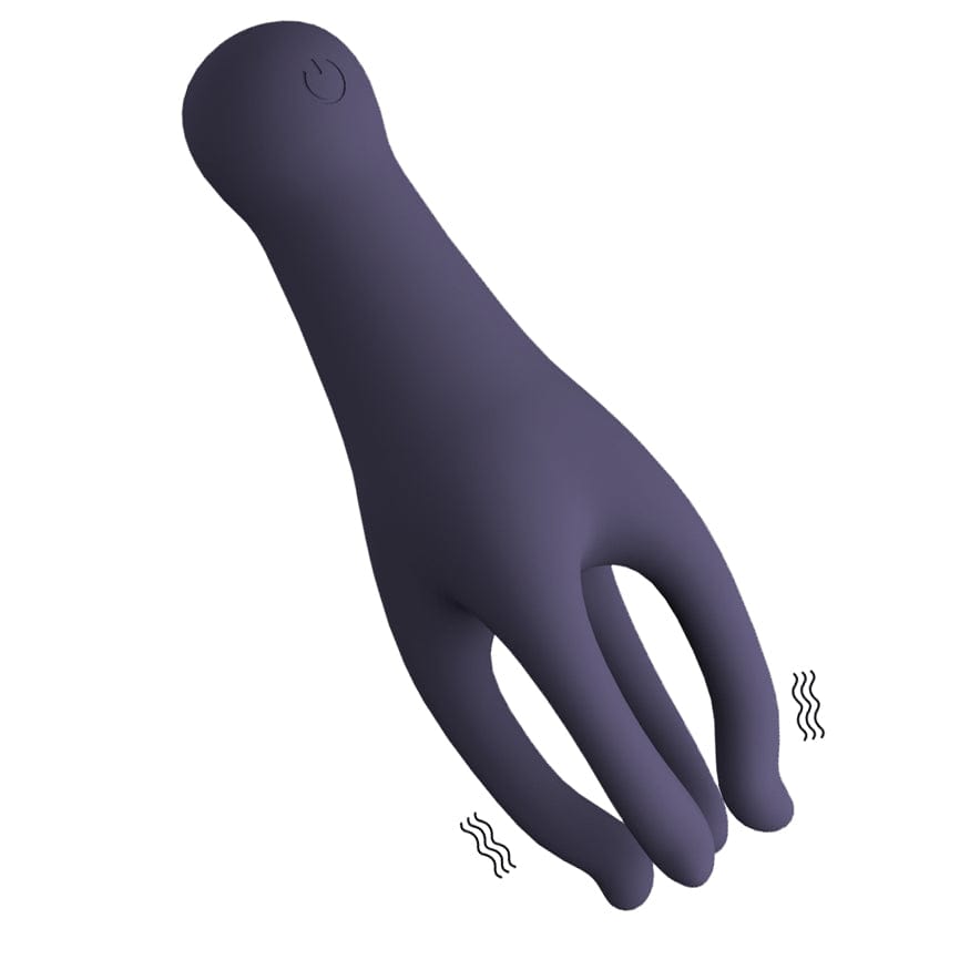 Compact male pleasure device with multiple vibration settings