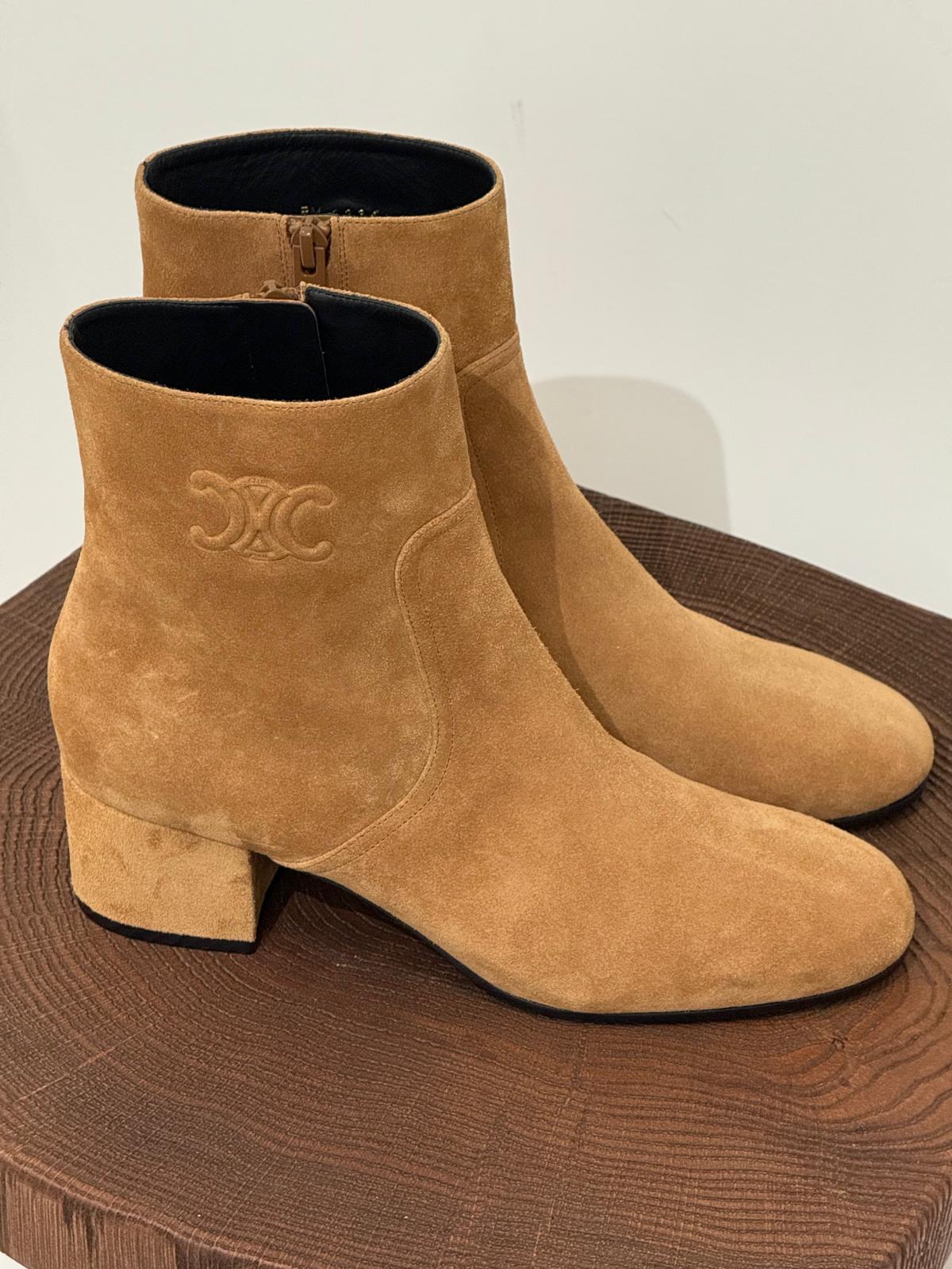 Celine suede ankle boots