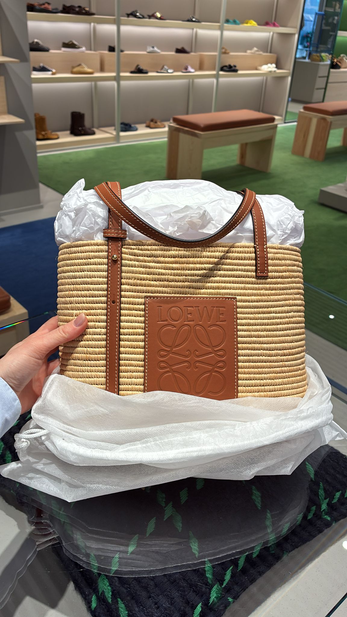 Loewe Woven Raffia W