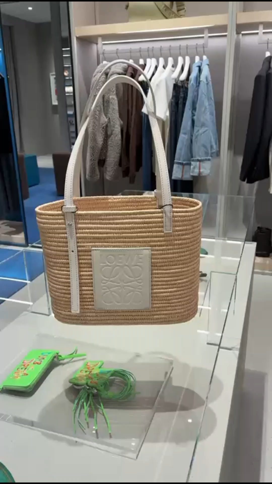 Loewe Woven Raffia Basket Bag