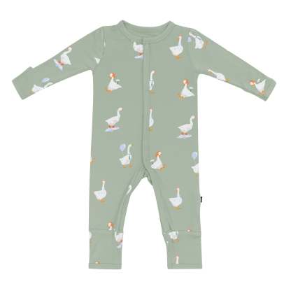 Snap Romper in Silly Goose