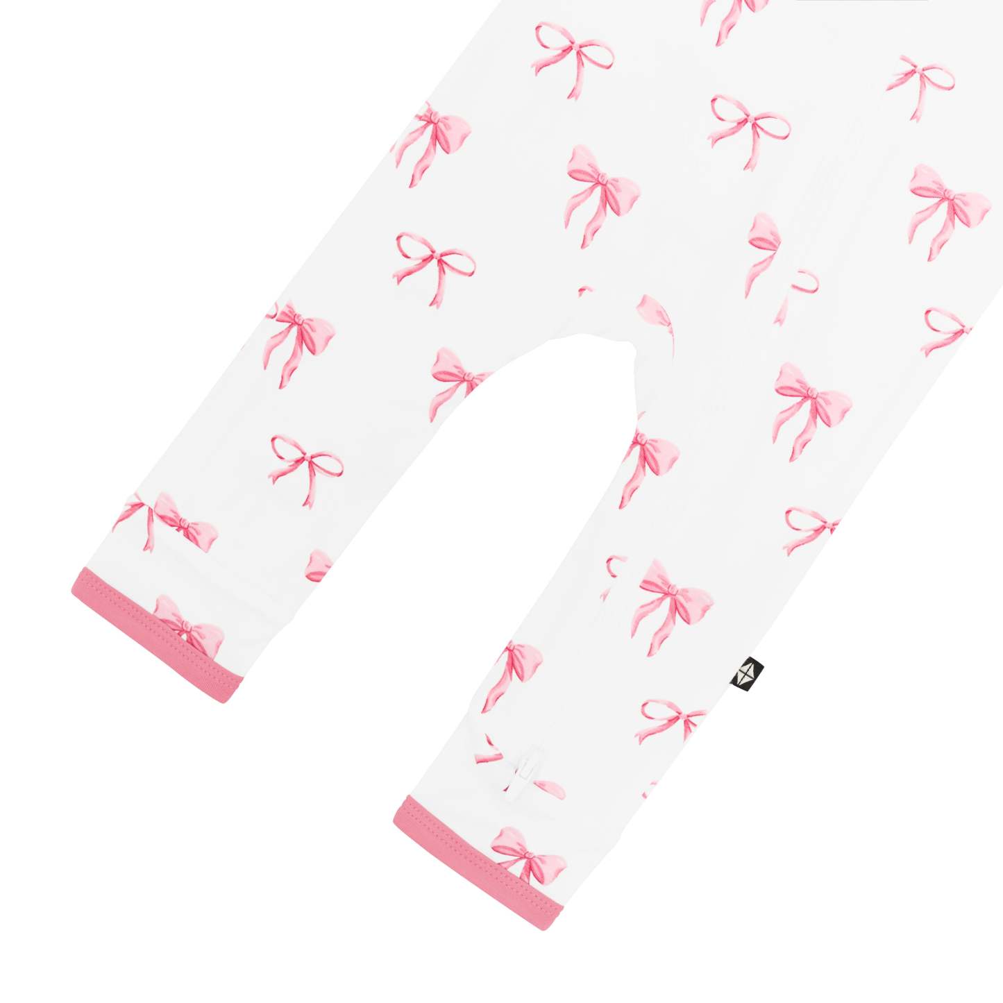 Zippered Romper in Bow zippered bottom