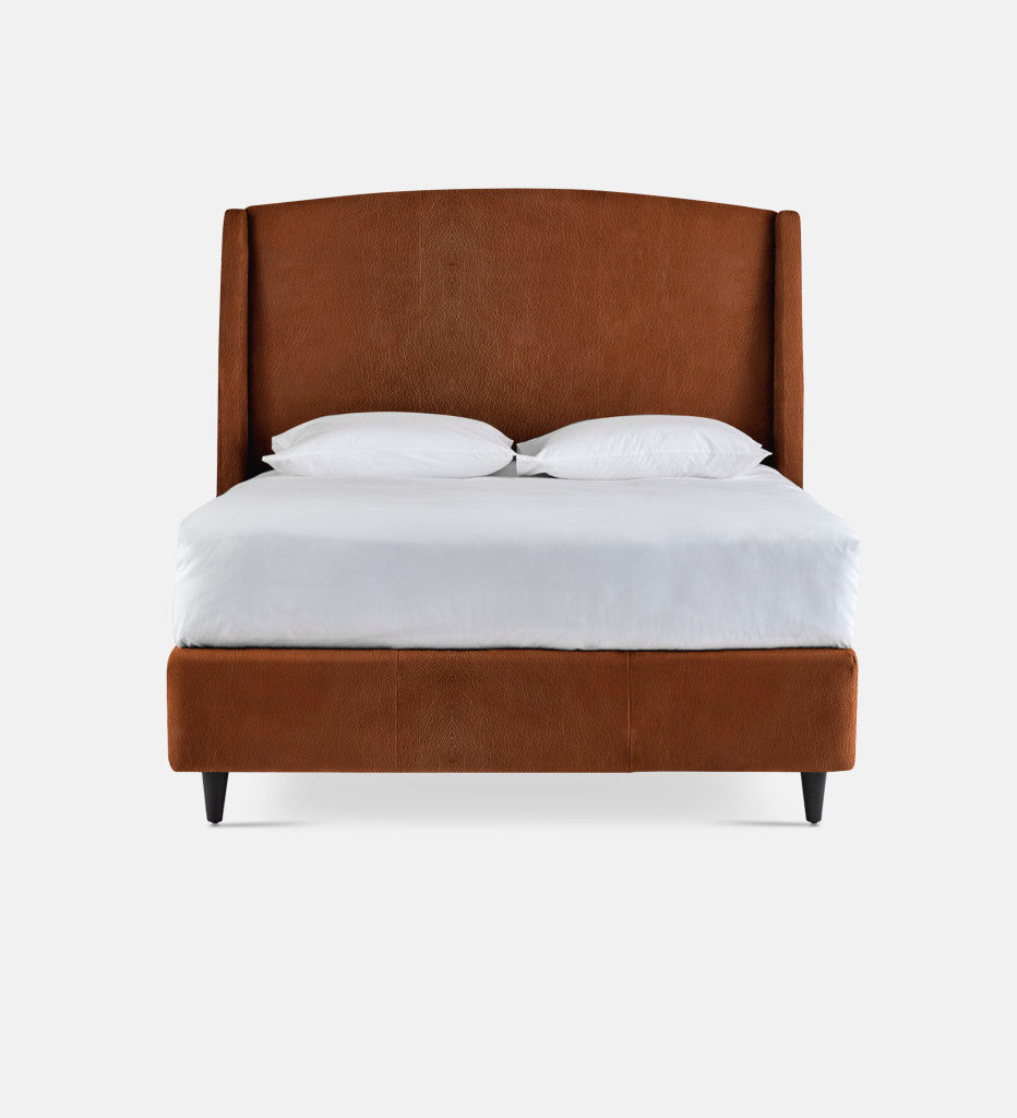 Sawyer Leather Full Bed King Extra Length (74136)