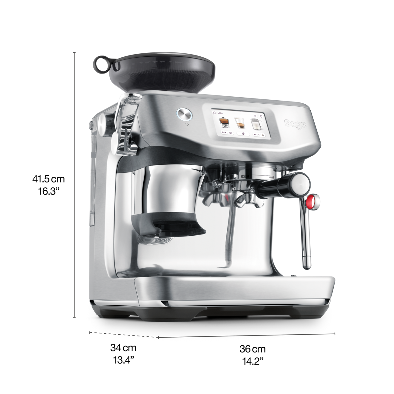 Barista Touch Impress Bean-to-Cup Coffee Machine – Cold Extraction - Black Truffle | SES882BST4GUK1