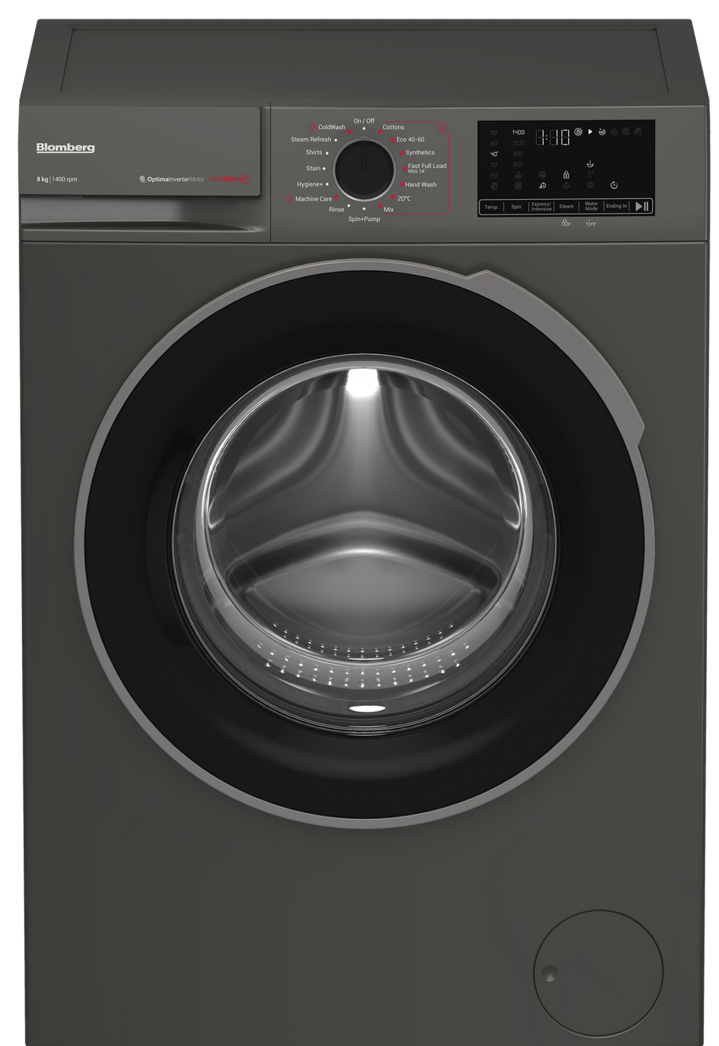 Blothtmberg LWA18461G Wifi Connected 8Kg Washing Machine with 1400 rpm - Graphite - A Rated