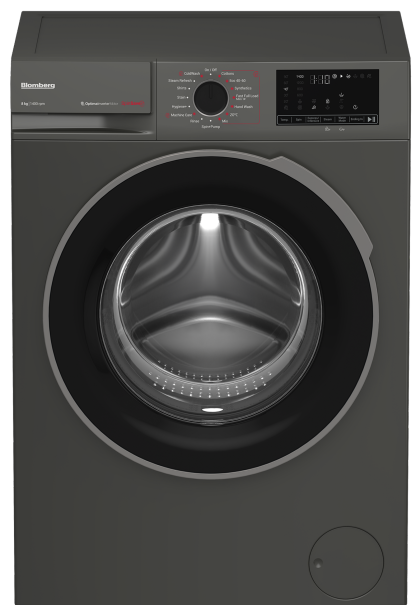 Blothtmberg LWA18461G Wifi Connected 8Kg Washing Machine with 1400 rpm - Graphite - A Rated
