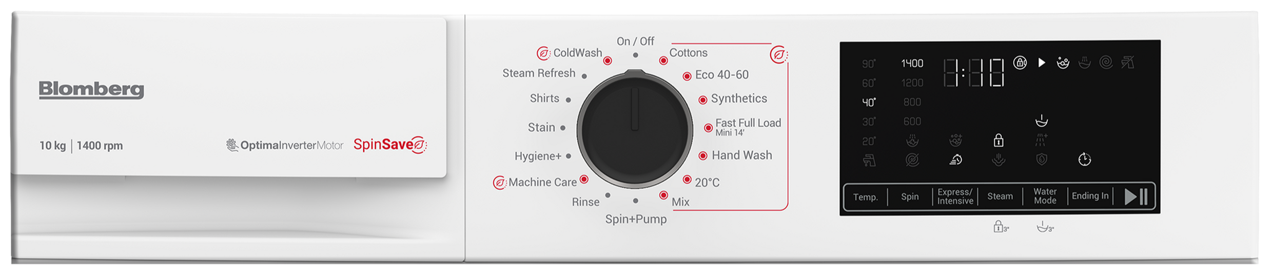 Blomthtberg LWA210461W 10Kg Washing Machine with 1400 rpm - White - A Rated