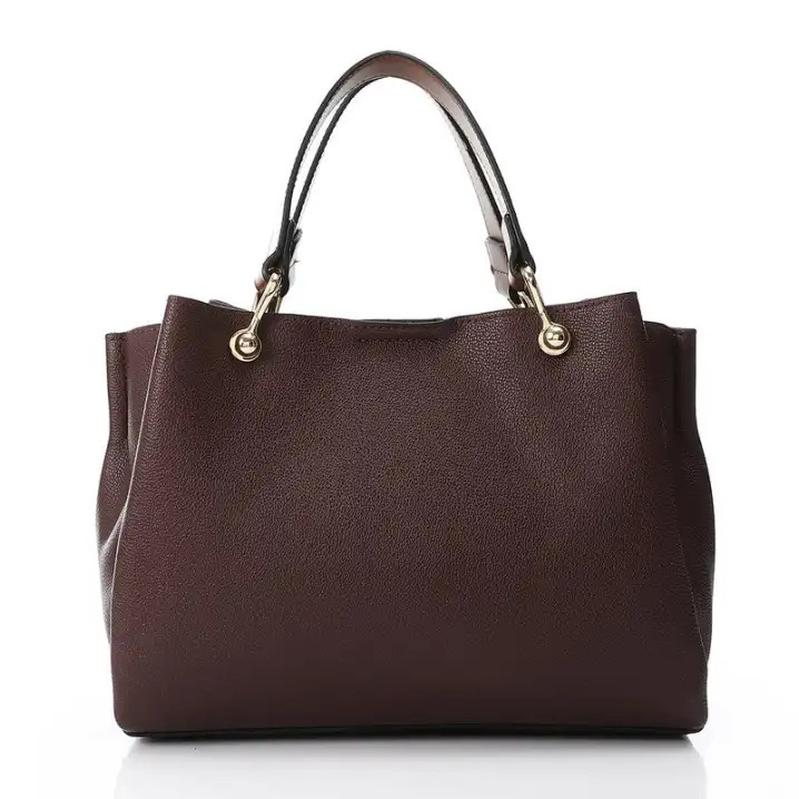 LID-DVTX-031 Squared Tote Leather Handbag