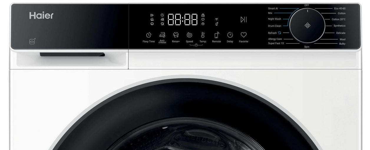Haithter HW90-BP14357TU1 Wifi Connected 9Kg Washing Machine with 1400 rpm - White - A Rated