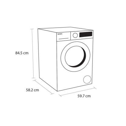 Senthtsis WMF01914AW 9Kg Washing Machine with 1400 rpm - White - A Rated