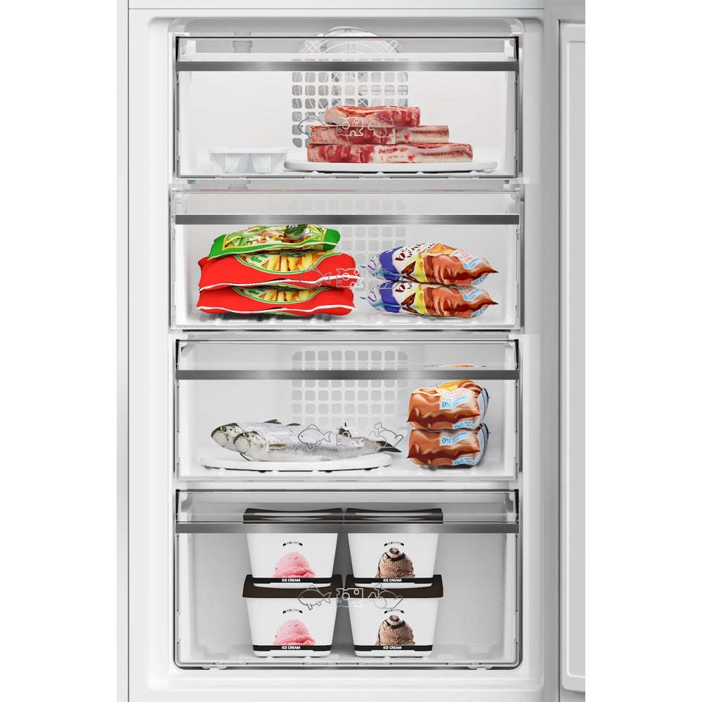 Blomberg KGM4574V Frost Free Fridge Freezer White White