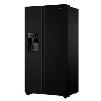 Hisense RS694N4TBE American Style Fridge Freezer Black
