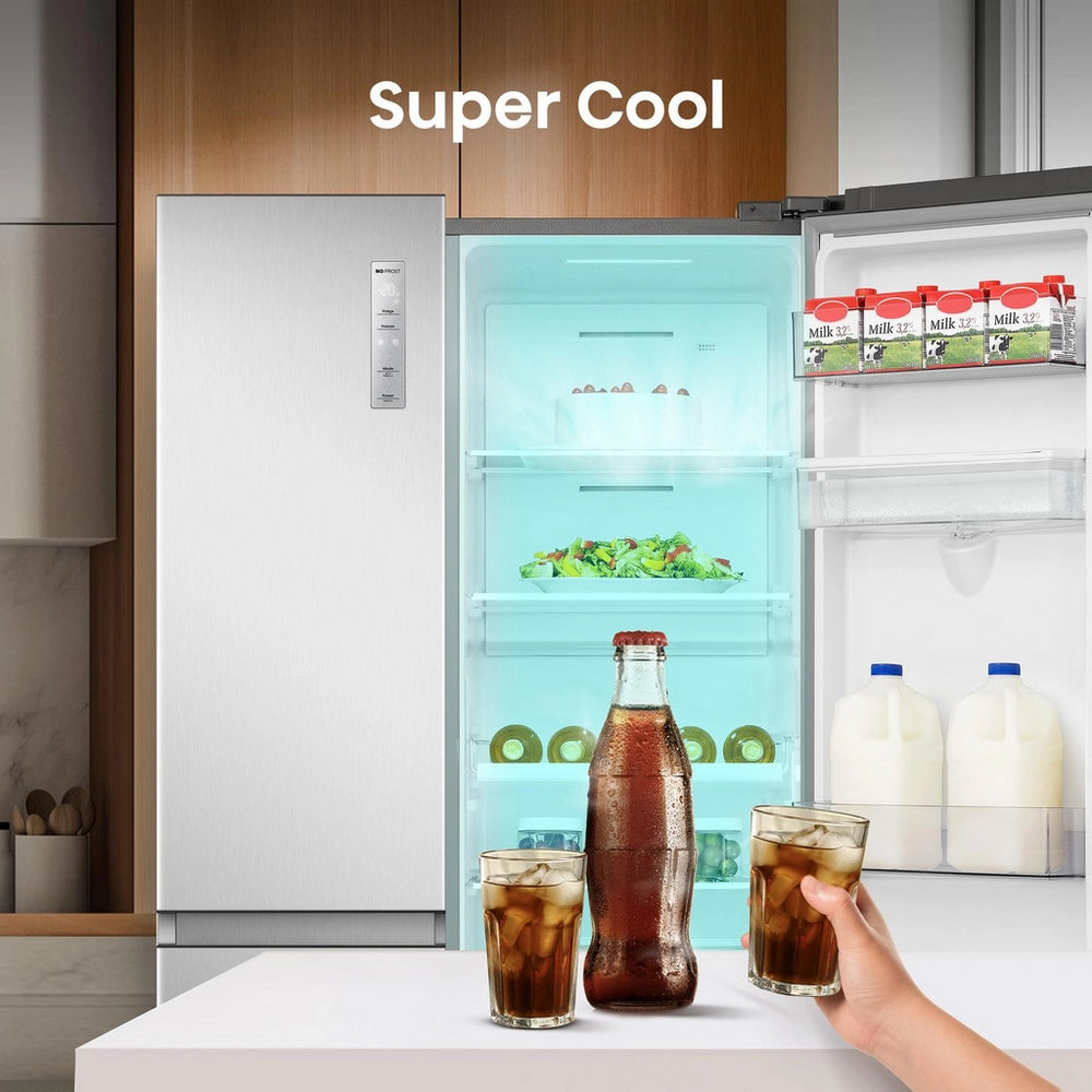 Hisense RS840N4WCE Freestanding Frost Free American Fridge Freezer Stainless Steel