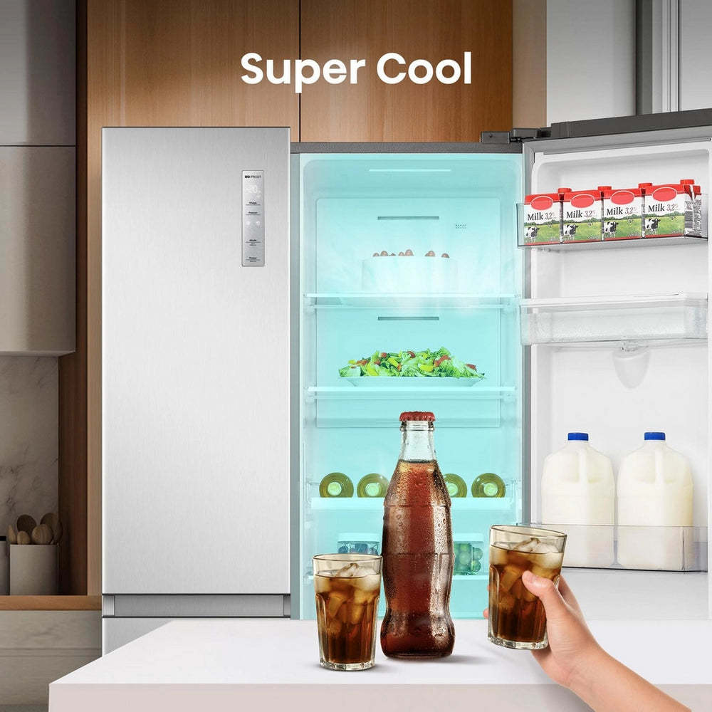 Hisense RS840N4WCE Freestanding Frost Free American Fridge Freezer Stainless Steel