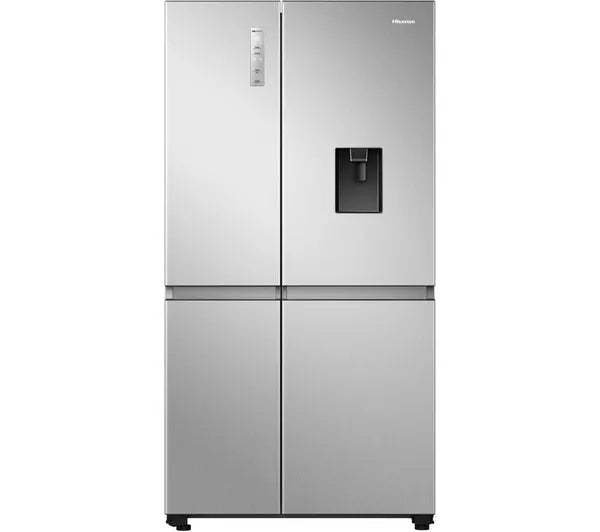 Hisense RS840N4WCE Freestanding Frost Free American Fridge Freezer Stainless Steel