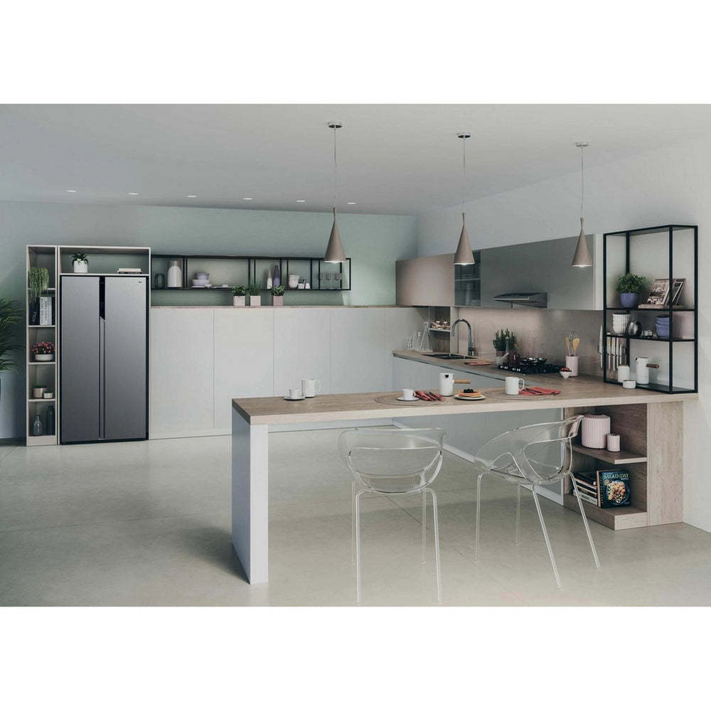 Hoover H-FRIDGE 500 HHSBSO-6174XK-1 Frost Free American Fridge Freezer Stainless Steel