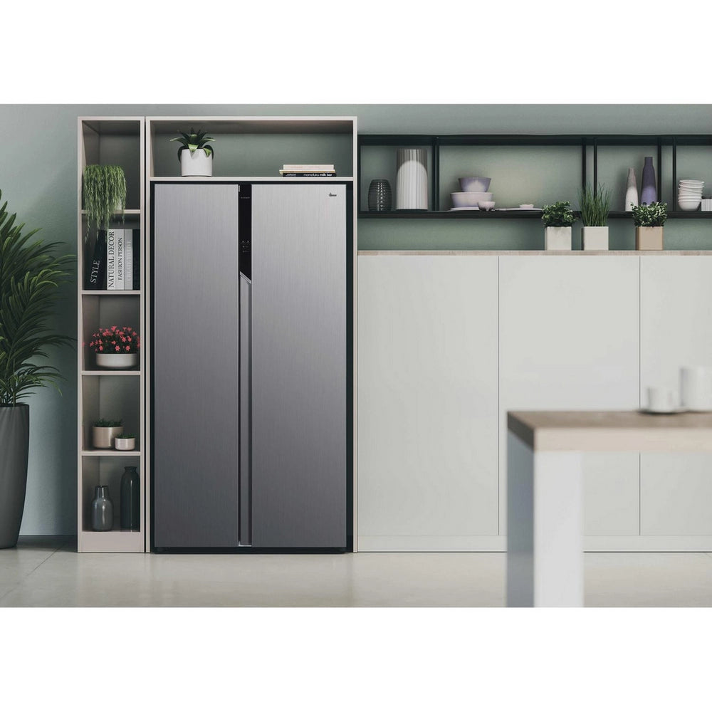 Hoover H-FRIDGE 500 HHSBSO-6174XK-1 Frost Free American Fridge Freezer Stainless Steel