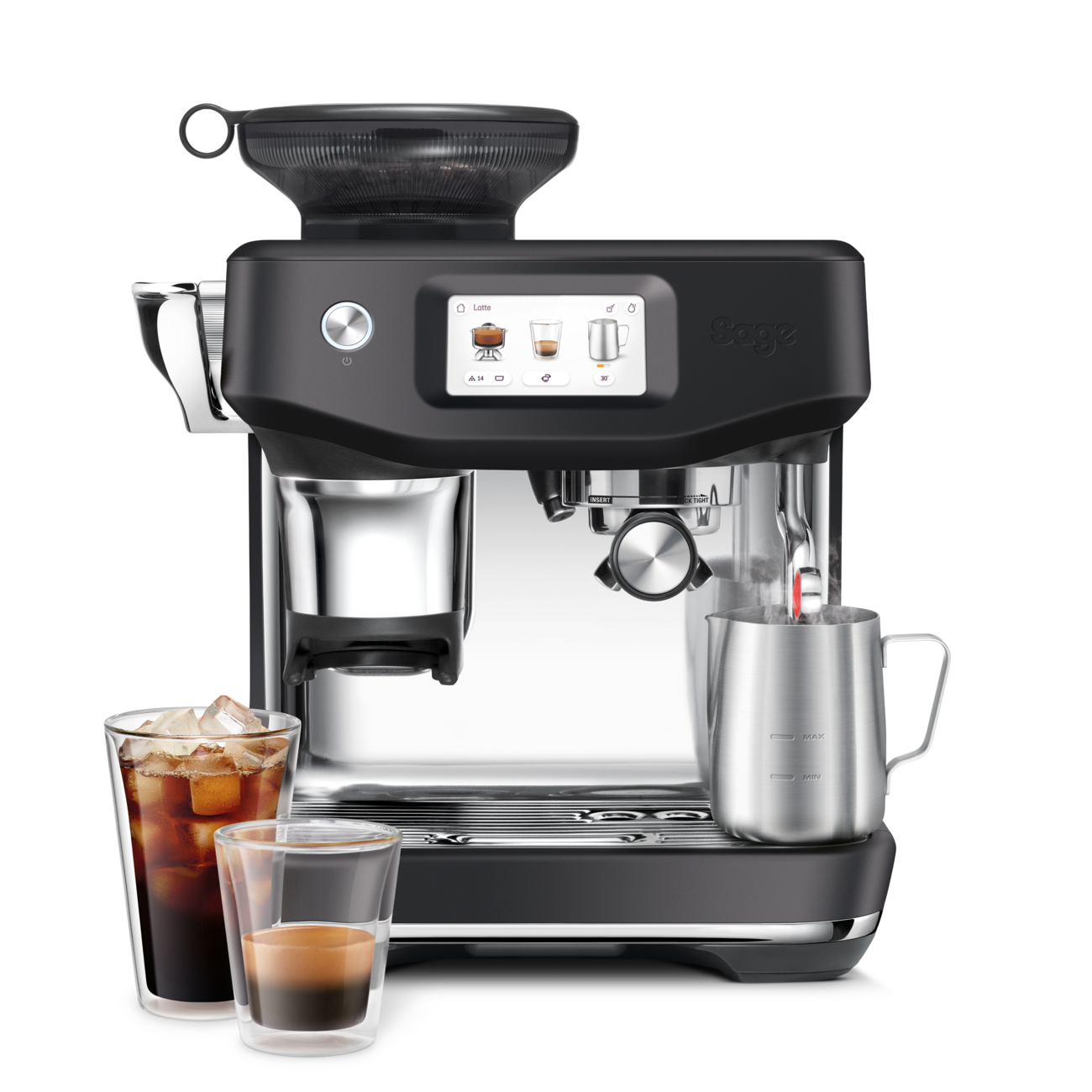 Barista Touch Impress Bean-to-Cup Coffee Machine – Cold Extraction - Black Truffle | SES882BST4GUK1