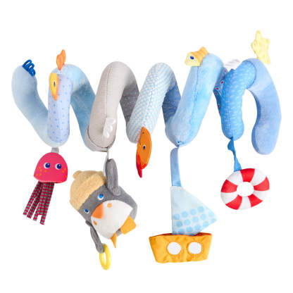 Penguin Activity Spiral Stroller & Car Seat Toy on a white background.