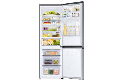 Samsung RB34C632ESAEU 59.5cm 65/35 Split Freestanding Tall Fridge Freezer Silver