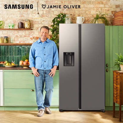 Samsung RS70F65KETEU Series 6 SpaceMax 640L American Style Smart Fridge Freezer - Silver Silver