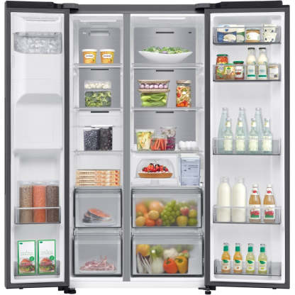 Samsung RS70F65KETEU Series 6 SpaceMax 640L American Style Smart Fridge Freezer - Silver Silver