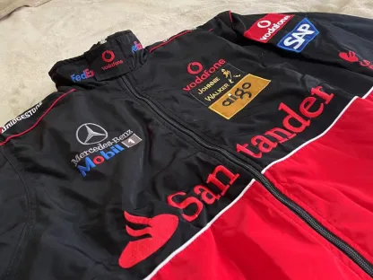Unisex Adult F1 Racing Jacket, Benz Jacket ,Ebroidered Cotton Padded 